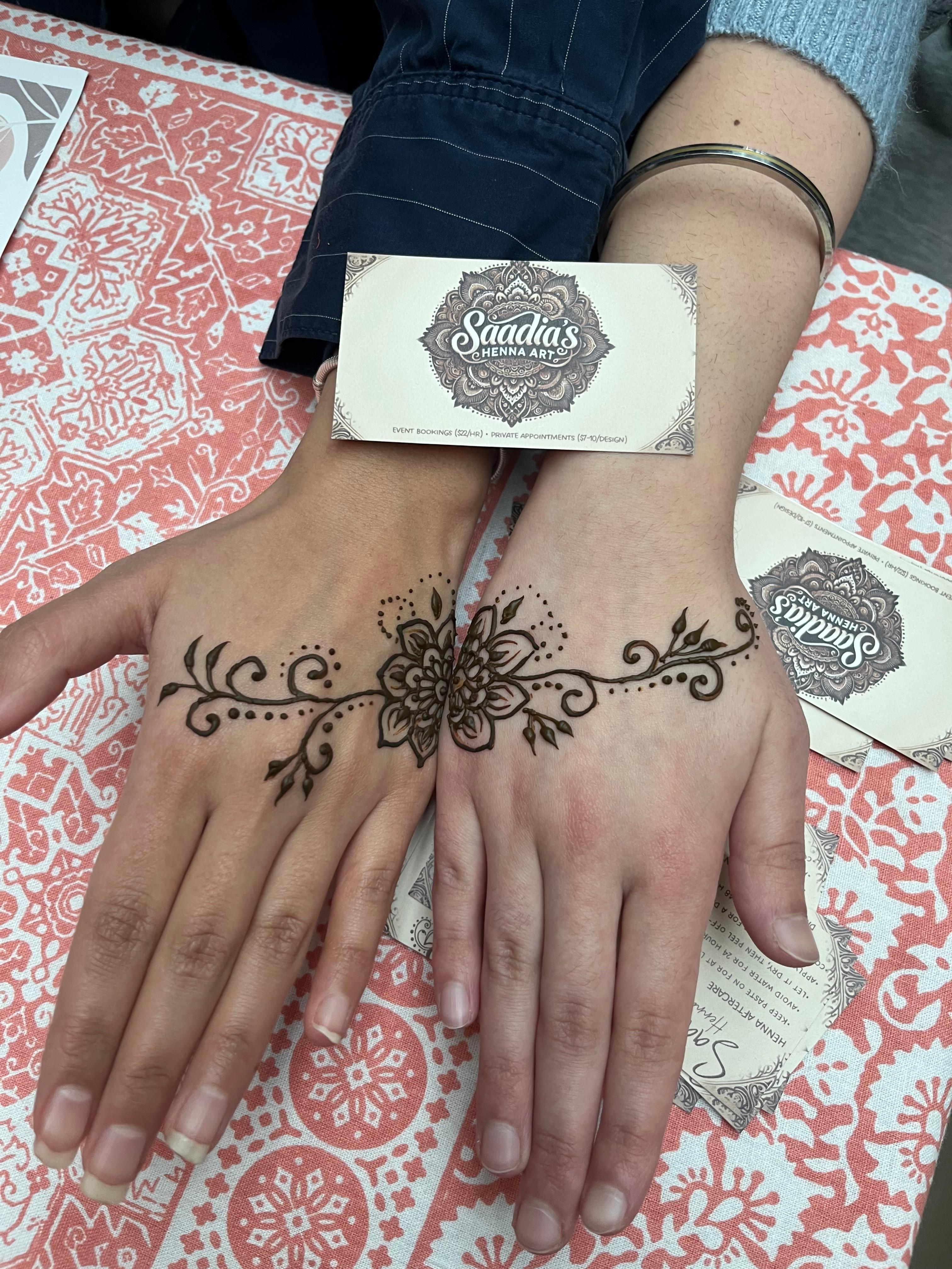 Henna design floral-1